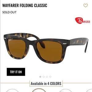 Wayfair Folding Classic Polarized Ray-Bans